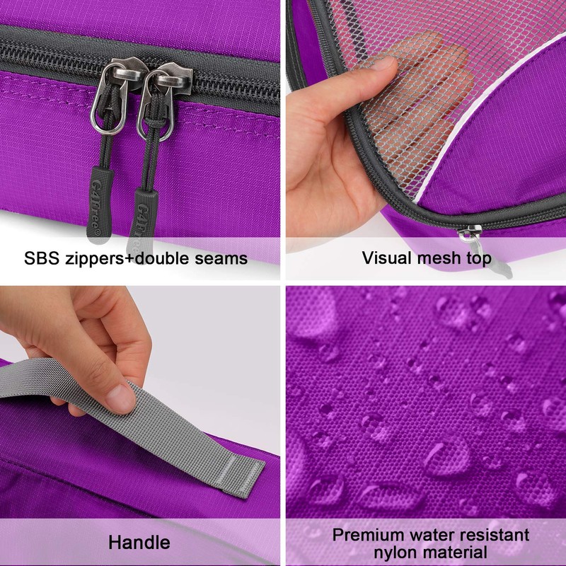 G4Free 3/6/7-Piece Packing Cubes Set, Suitcase Organiser, Foldable Bags for