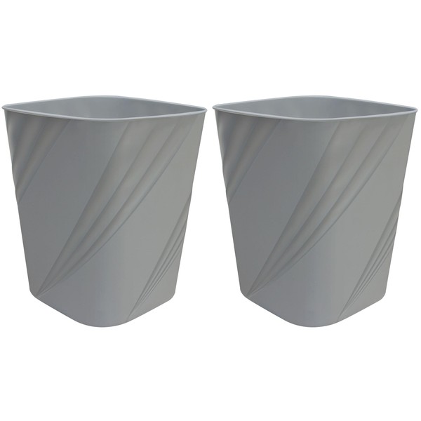 DAJITRE Small Plastic Trash Can Wastebasket Recycling Bin for Bathroom,