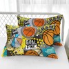 Nttopship Basketball Bedding Set Queen Size for Kids Teens and