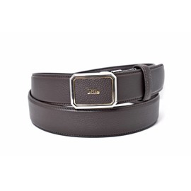 Ducks DB25910 Men's Cow Leather, 1.4 inches (3.5 cm) Wide, Slide Buckle Business Belt, dark brown