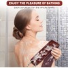 URAQT Back Scrubber, Exfoliating Back Scrubber for Shower, Double-Sided Back