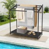 Ulax furniture Pool Float Holder- Convenient Storage Solution for Pool,