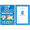 Olivia Samuel Pack of 20 Pool Party 8th Birthday Invitations