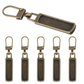 Mabor 6PCS Zipper Pull Replacement, Zipper Tags Cord Pulls for Purse Jacket Backpack Boots Coat Suitcase Jeans Luggage Dresses