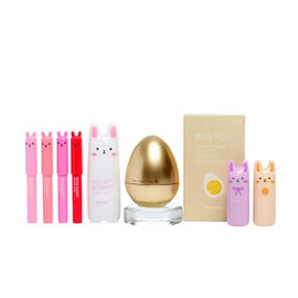 TONYMOLY Big Bunny Easter Basket Stuffers Gift Set – K-Beauty skincare with Pocket Bunny Mist, Perfume Bars, Bunny Fruity Lip Gloss & Skincare – for Kids, Teens & Beauty Lovers