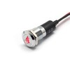 Alpinetech PL12MS 12mm 1/2" 12V LED Metal Signal Indicator Pilot
