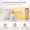 Ceramic Gua Sha Facial Tools, Ergonomic Grip Gua Sha Ring
