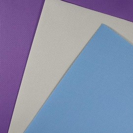 KCS 3 pc of 30cmx45cm 16CT Counted Cross Stitch Cotton Aida Cloth Fabric… (Cream+Light Blue+Lavender)