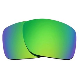 Seek Optics Replacement Lenses for Maui Jim Mongoose MJ540 Sunglasses - Shatterproof Technology to Replace a Scratched or Broken Lens in Existing Frames Nebula Green Mirror Polarized