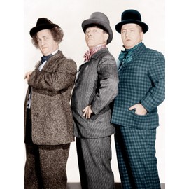 ART.COM Wall Photo PHONY EXPRESS, from left: Larry Fine, Moe Howard, Curly Howard, (aka The Three Stooges), 1943, 18" x 24"