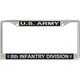 MilitaryBest U.S. Army 8th Infantry Division License Plate Frame