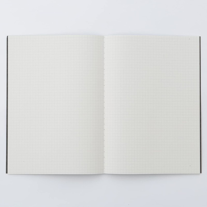 MUJI NAA12A9S Notebook, 0.2 inch (5 mm) Square, Dark Gray,