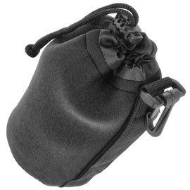 Impulsfoto Minadax Neoprene Lens Case with Strap Clip L (Large) Diameter 90 mm x Height 170 mm Black, black