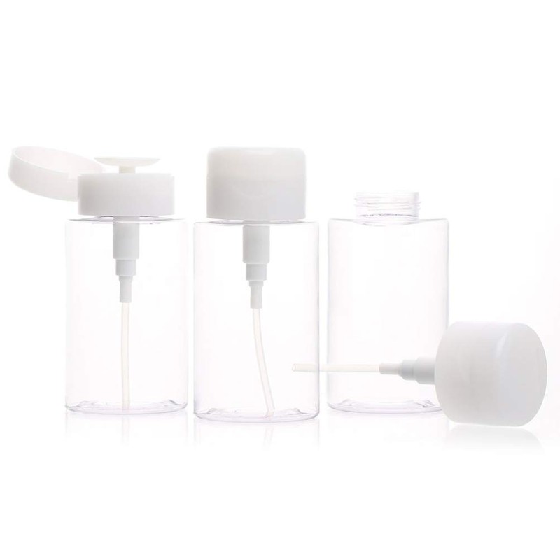 SUPVOX 300ml Makeup Remover Pump Bottle Empty Lockable Pump Dispenser