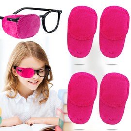 4PCS Eye Patches for Kids, Super Soft Eye Patch for Glasses, Medical Patches Treat Lazy Eye Patches, Amblyopia Strabismus Eye Patch for Kids (Pink)