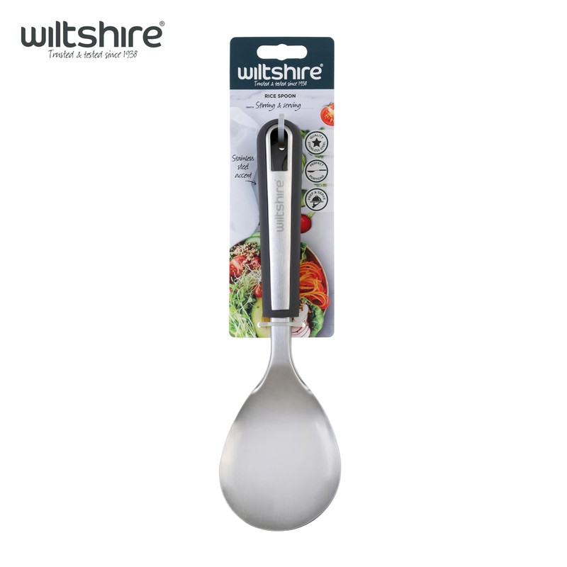 Wiltshire Aspire Rice Spoon, Stainless Steel, Stirring & Serving Utensil,