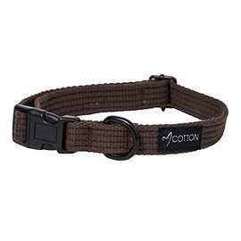 Gorpets Gor Cotton Dog Collar Medium Brown 35-50 cm x 2 cm