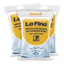 LA FINA Sal En Pellets Suavizador De Agua 54.3 Kg