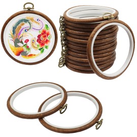 Bonsicoky 15 Pack 5 Inch Round Embroidery Hoops