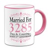 Pair of Married for.Days & Counting. Anniversary (9th Pottery) Novelty