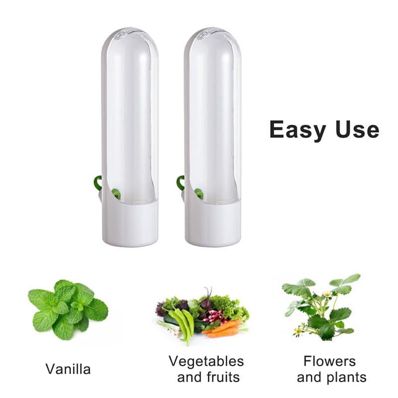 Restynic 2 Pack Herb Keeper Container for Refrigerator, Clear Storage