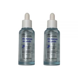 SKINFOOD Moisturizing Moisturizing 2pcs/Blue Chamomile Hyaluronic Ampoule 50ml / 스킨푸드 수분공급 보습 2개/블루 캐모마일 히알루로닉 앰플 50ml