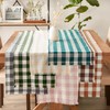 DII Heavyweight Fringed Check Tabletop Collection, Table Runner, 14x108, Natural