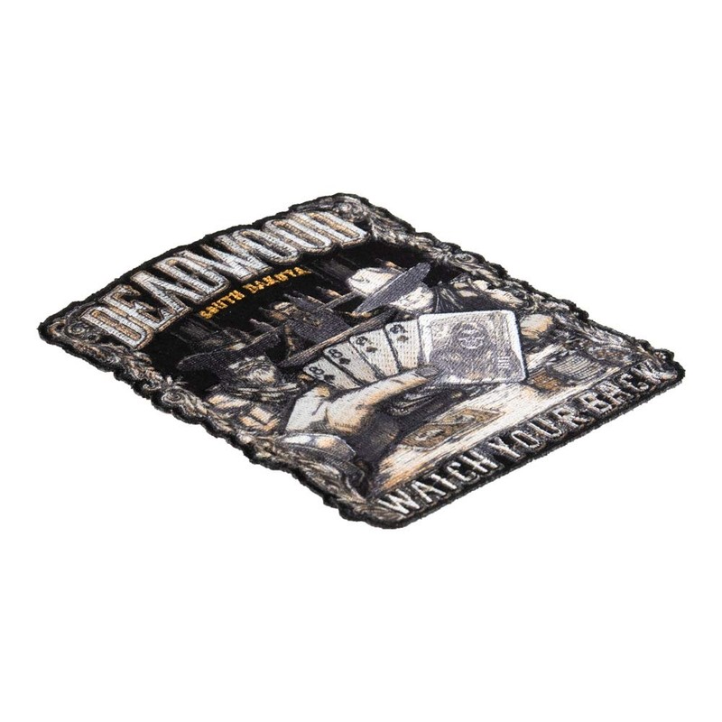 Watch Your Back Dead Mans Hand Deadwood Souvenir Patch, Small