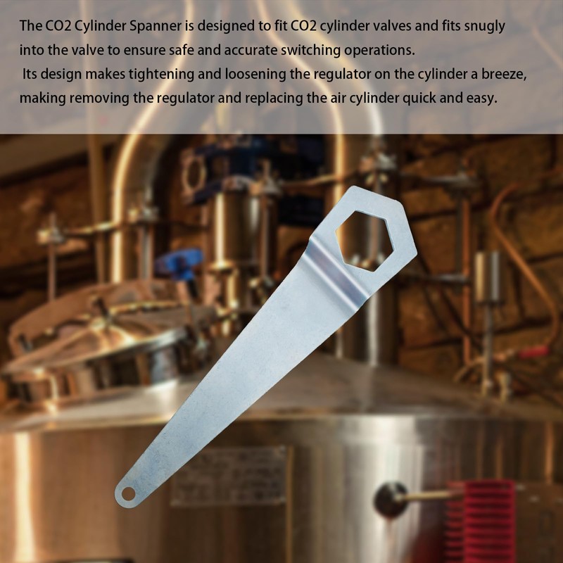 Ziyuan CO2 Tank Wrench,Carbon Dioxide (CO2) Regulator Wrench, Draft Beer