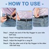 Eurzom 6 Pcs Pant Waist Tightener Waist Cinch Clip Belt