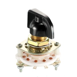 sourcing map 1P6T 1 Pole 6 Position Selectable 1Deck Band Selector Rotary Switch with Plastic Knob