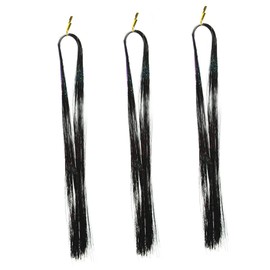 SAFIGLE 1Pc Long Sparkling Hair Extensions Glitter Hair Tinsel for Parties Shiny Straight Extensions Easy to Use Durable Material for Highlighting Your Style
