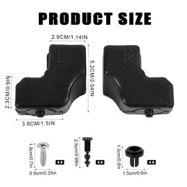 Upgraded Left & Right Tailgate Top Rubber Bushing Bumper, Tailgate Bumper Cushion Bushing for F-250/F-350/F-450/F-550 Super Duty 2019 Replacement for HC3Z-99439A00-A HC3Z-99439A00-B Accessories