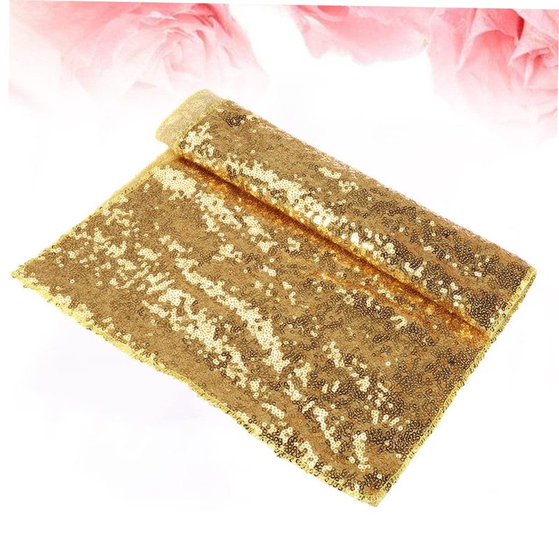 MAGICLULU Long Sequin Table Runner for Christmas Wedding Prom Rectangular