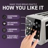 Inspirex Touch Screen Toaster - 2 Slice Extra-Wide Slots -