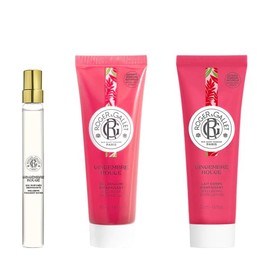 ROGER & GALLET Petite Ritual Kit, Ginger Rouge, 0.3 fl oz (10 ml), 1.7 fl oz (50 ml), 1.7 fl oz (50 ml)