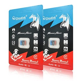 Cloudisk Pack of 2 Micro SD Card 8GB U1 Class 10 Micro SDHC Memory Card Optimized for Gaming, Cell Phone, Camera, Tablets and Drones (8GB)