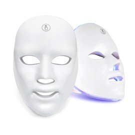 LED Face Mask, Photon Therapy Mask, Wireless 7 Colour LED Mask, Skin Rejuvenation Face Mask for Face, Anti-Ageing, Whitening, Reduces Pimples