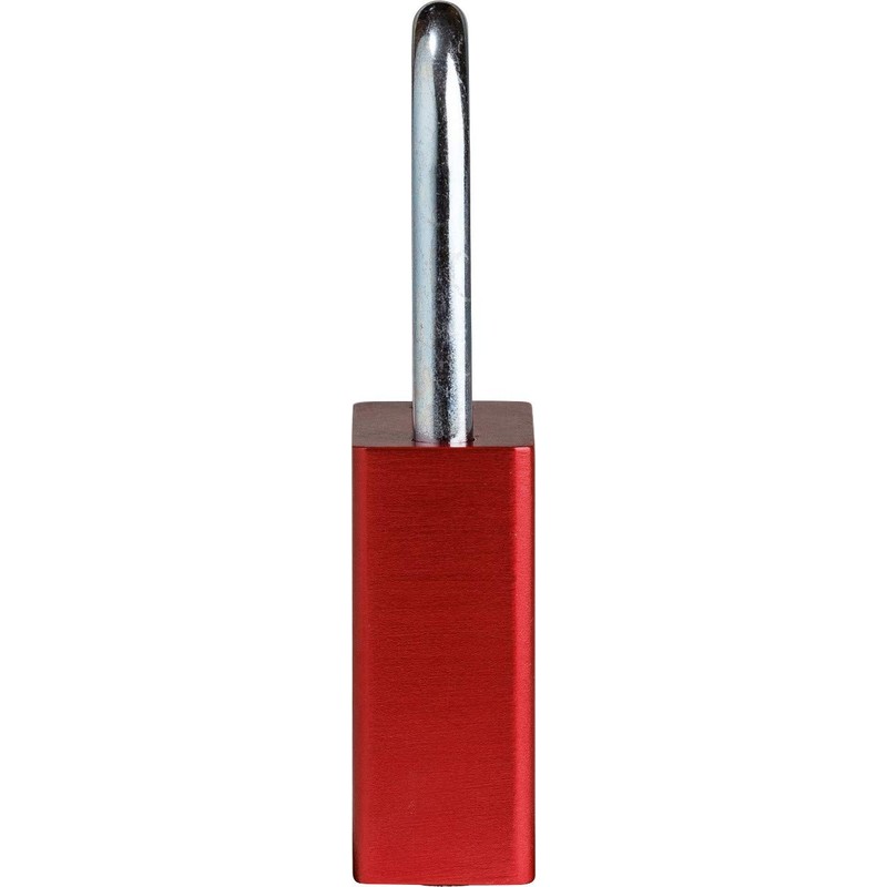 Brady SafeKey Lockout Padlock Aluminum Red 1.5" Steel Shkl