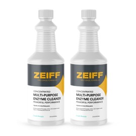 Zeiff Zeiff Pro-Grade Multi-Purpose Probiotic Enzyme Cleaner - Pet Stain and Odor Remover, Drain Cleaner - Powerful Cleaning & Odor Eliminating Formula For Professional & Home Surfaces - 32 Ounce