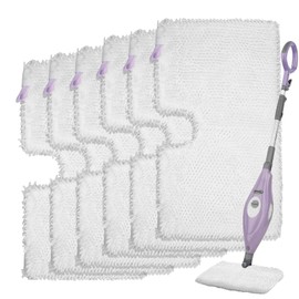 imeccalive S3601 6 Pack Microfiber Steam Pocket Mop Pads Compatible for Shark Rectangle Mop Head S3500 Series S3501 S3601 S3550 S3901 S3801 SE450 S3801CO S3601D SE450