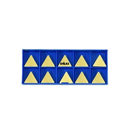 Shars TPG 322 Tin Coated Carbide Insert 10 Pcs Set 424-0049 (10) !