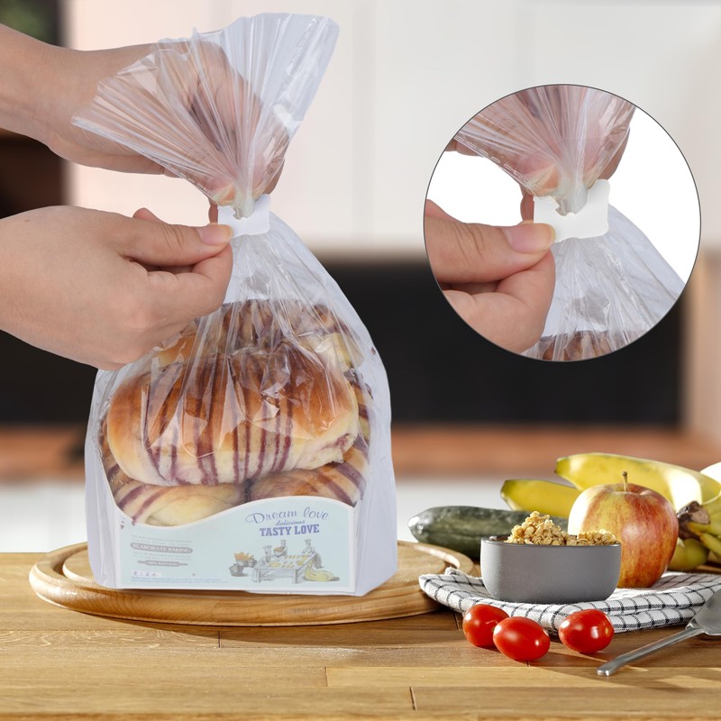 100 Pieces Reusable Plastic Bread Clips Keep Your Food Fresh,