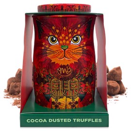 Monty Bojangles Orange Angelical Cat Tin, Cocoa Dusted Truffles, Fire Dancer - 135g