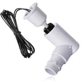 SS2 Float Switch L Shape Safe-T-Switch for HVAC Drain Pan Condensate Overflow Detection and Shut Off System, AC Float Safety Switch, Condensate Float Switch with 3/4 Inch Adaptor and 6ft Wire