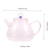 SHOWERORO 250ml Small Glass Tea Kettle Tea Pot with Lid