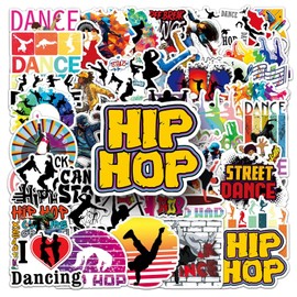 50 Packs Dance Stickers Water Bottles Laptop Phone Motorcycle Computer Guitar Skateboard Hydroflasks Dance Vinyl Sticker Waterproof Aesthetic Trendy Decals for Teens Girls Adults