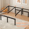 FUIOBYVV Queen Bed Frame,12 Inch Metal Platform with Steel Slats