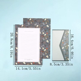 Set of 90 Writing Paper with Envelopes, Letter Paper and Envelopes, Envelopes and Writing Paper, Letter Paper Set for Invitation Cards, Greeting Cards