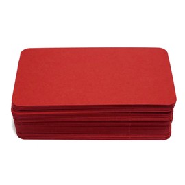 PPAPPAPPIYO 3.5x2 Blank color index cards (100) Paper - Blank (red)